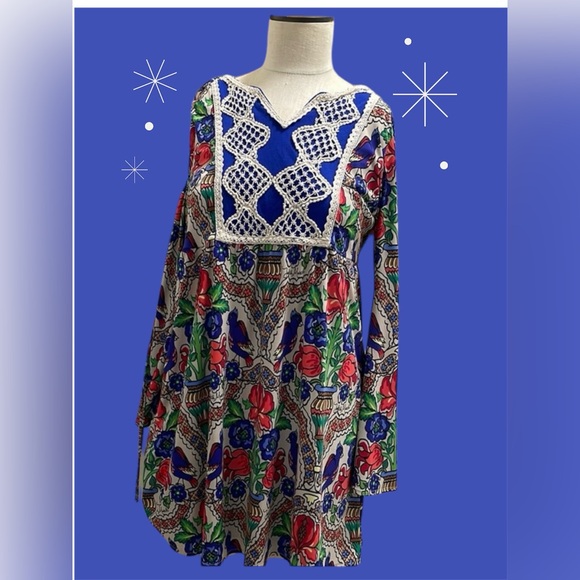 Judith March tunic dress Bird print - Picture 1 of 8